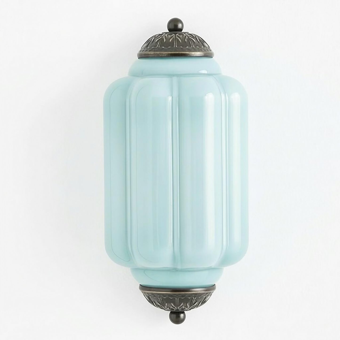 Eloise Flush Mount Wall Sconce - Retro Milk Glass Sconce