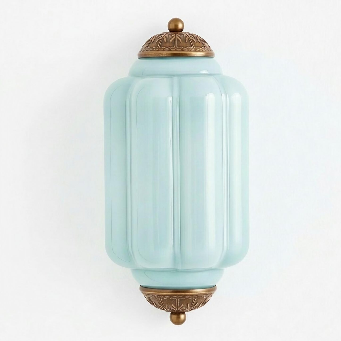 Eloise Flush Mount Wall Sconce - Retro Milk Glass Sconce