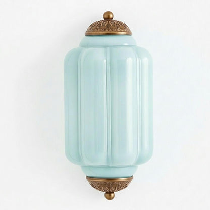 Eloise Flush Mount Wall Sconce - Retro Milk Glass Sconce