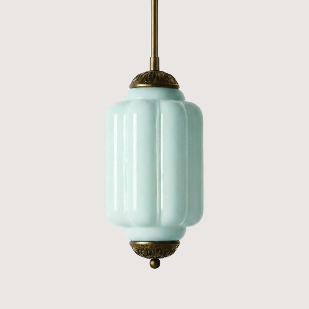 Eloise Petite Pendant Light - Vintage Milk Glass Lamp