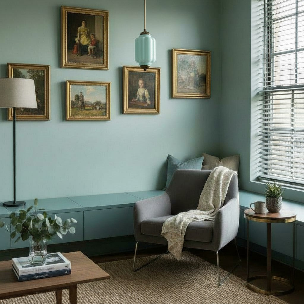 Eloise Petite Pendant Light - Vintage Milk Glass Lamp