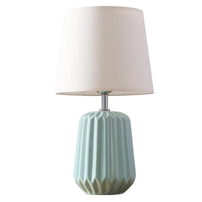 Nobel Stoff Keramik Bett Tischlampe
