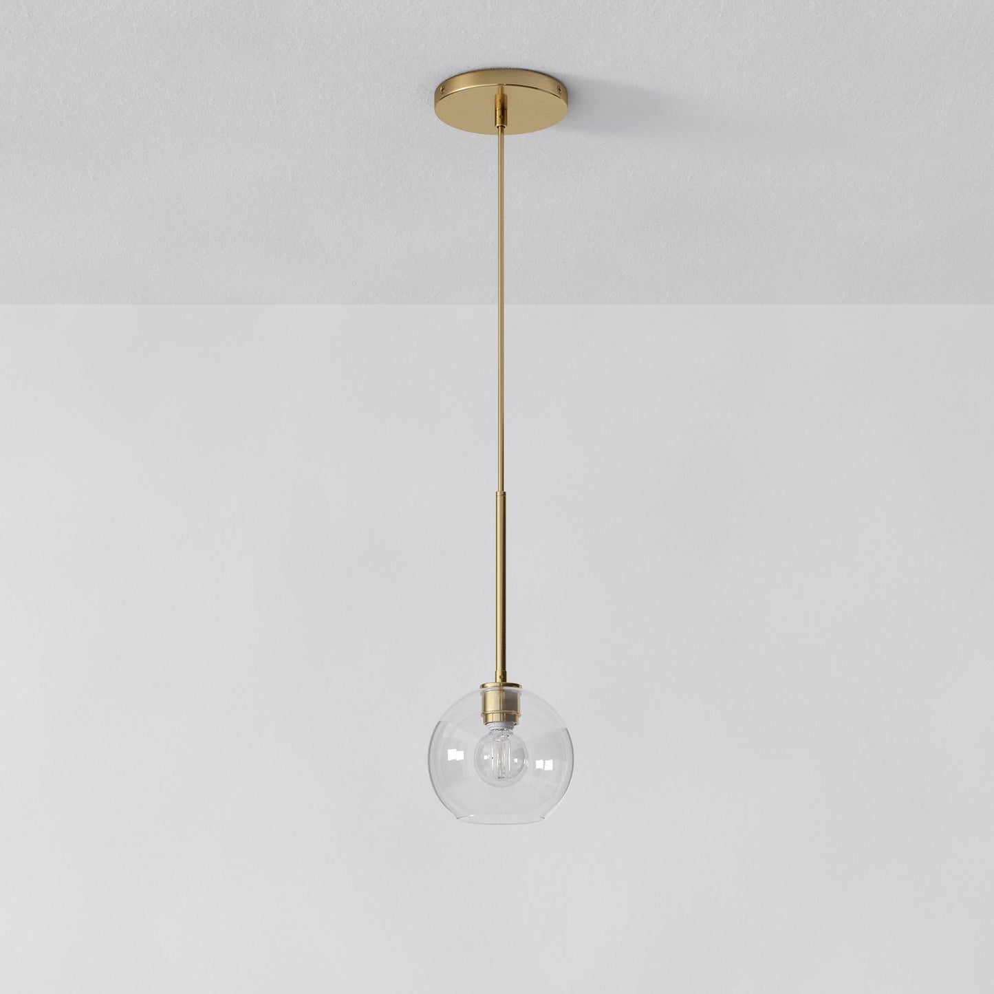 Selvion Sculptural Globe Pendant Light - Modern Glass Pendant Lamp - Sleek Design