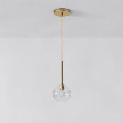 Selvion Sculptural Globe Pendant Light - Modern Glass Pendant Lamp - Sleek Design