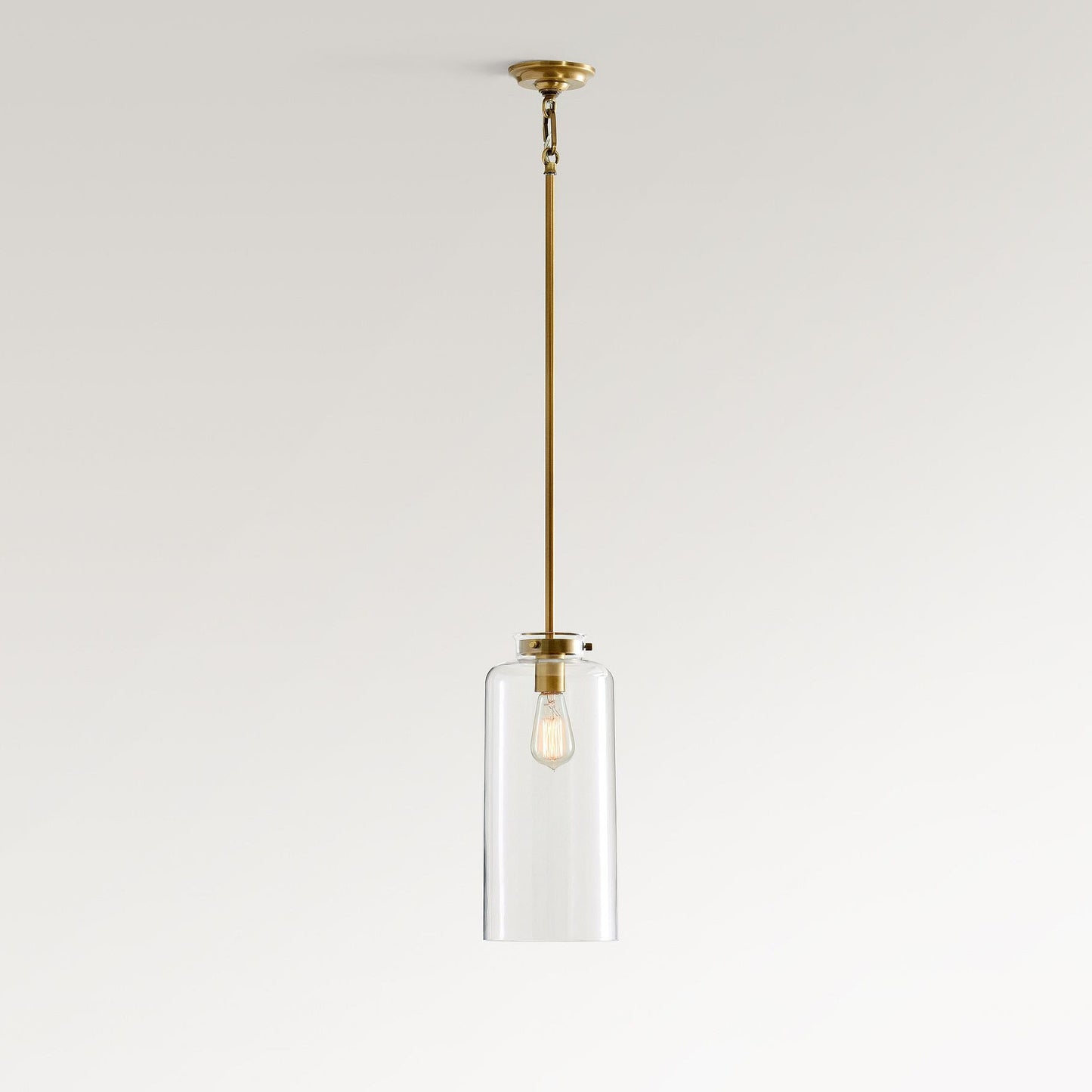 Sterling Minimalist Glass Pendant Collection - Vintage Brass Lighting Design