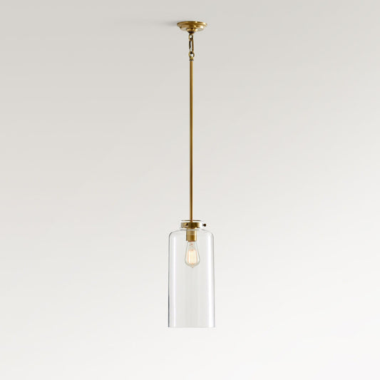 Sterling Minimalist Glass Pendant Collection - Vintage Brass Lighting Design