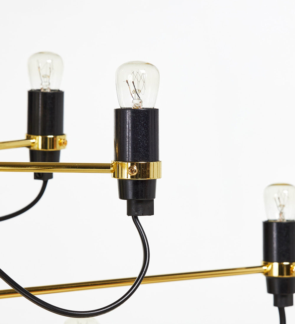 Tendrila Contemporary Multi-Light Chandelier - Industrial-Inspired Design Metal Suspension for Lounges N01