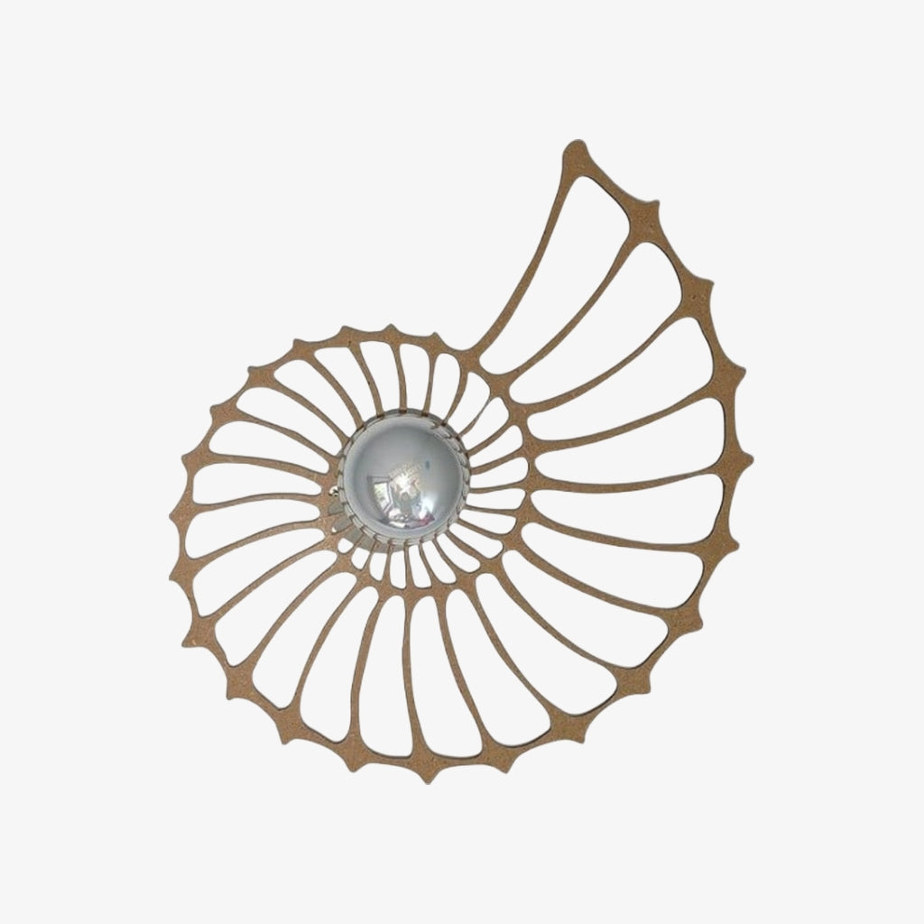 Spiralyn Nautilus Shell Silhouette Modern Wall Lamp - Lighting for Living Room
