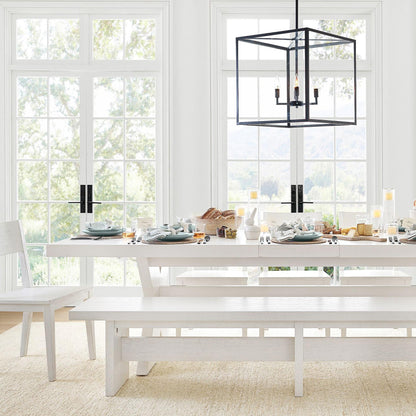 Ferrix Outdoor Lantern Pendant Lamp – Industrial Glass and Iron Design for Modern Spaces