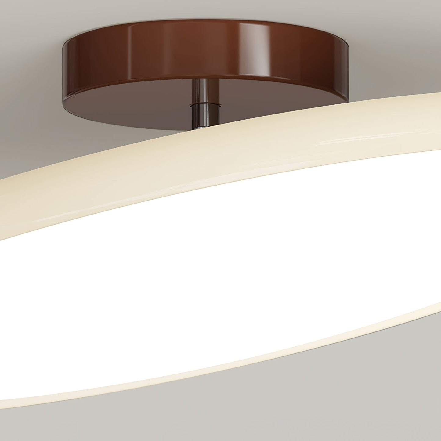 Anpassbare Deckenleuchte mit warmem Licht, Metall-Acryl-Finish