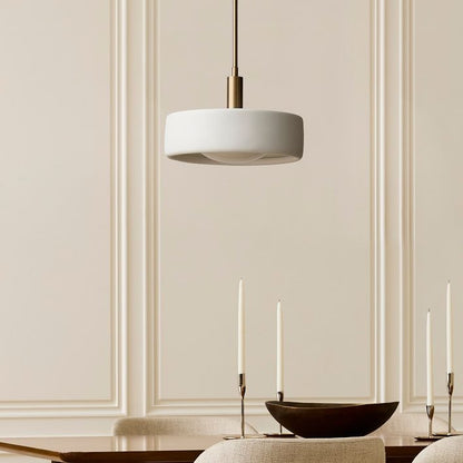Cerova Modern Ivory Porcelain Pendant Light – Soft Organic Design for Kitchen Island