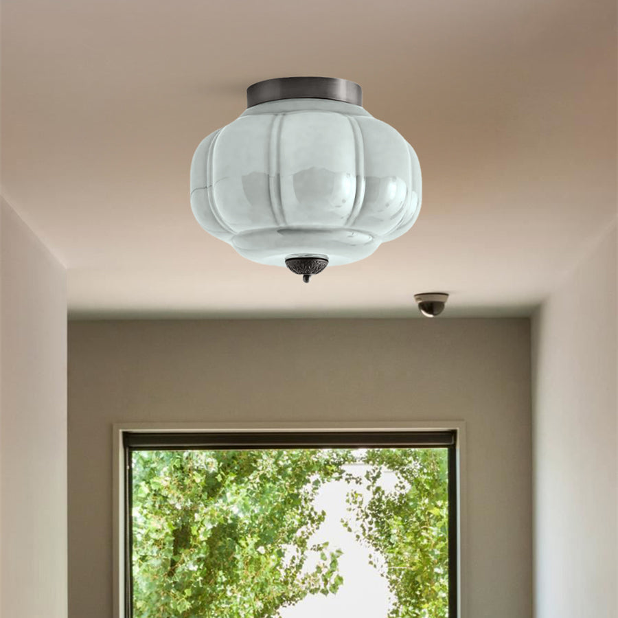 Eloise Deckenleuchte Milchglas - Unterputzmontage Deckenlampe Vintage