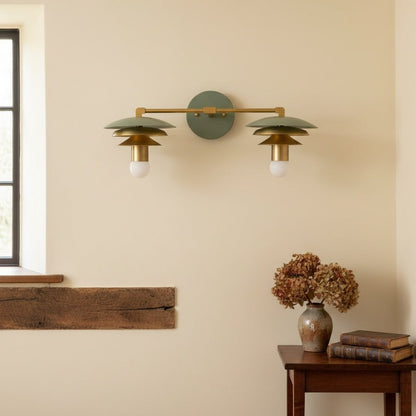 Artivo Layered Brass Design – Scandinavian Style – Wall Sconce – Ideal for Modern Bathrooms