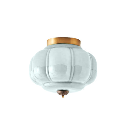 Eloise Deckenleuchte Milchglas - Unterputzmontage Deckenlampe Vintage