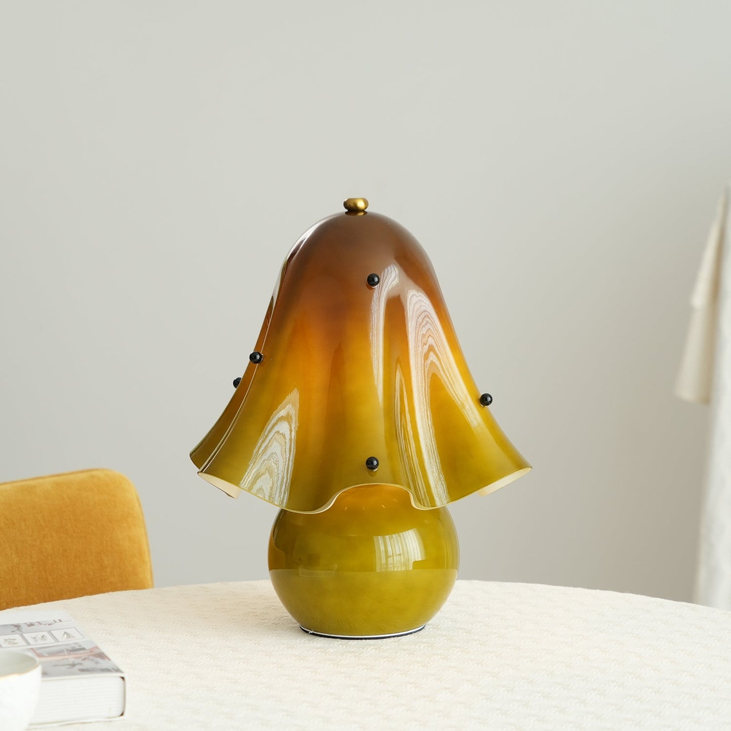 Bellina Elegant Glass Table Lamp – Sleek Design for Bedside or Desk