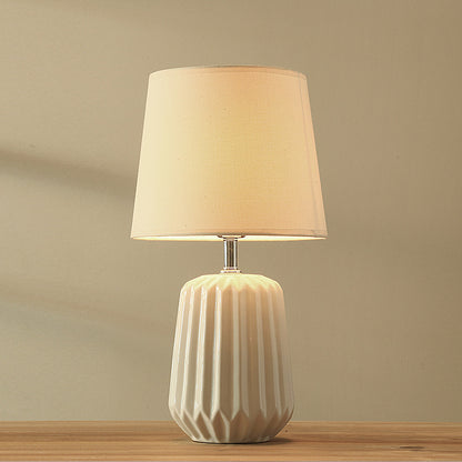 Nobel Stoff Keramik Bett Tischlampe