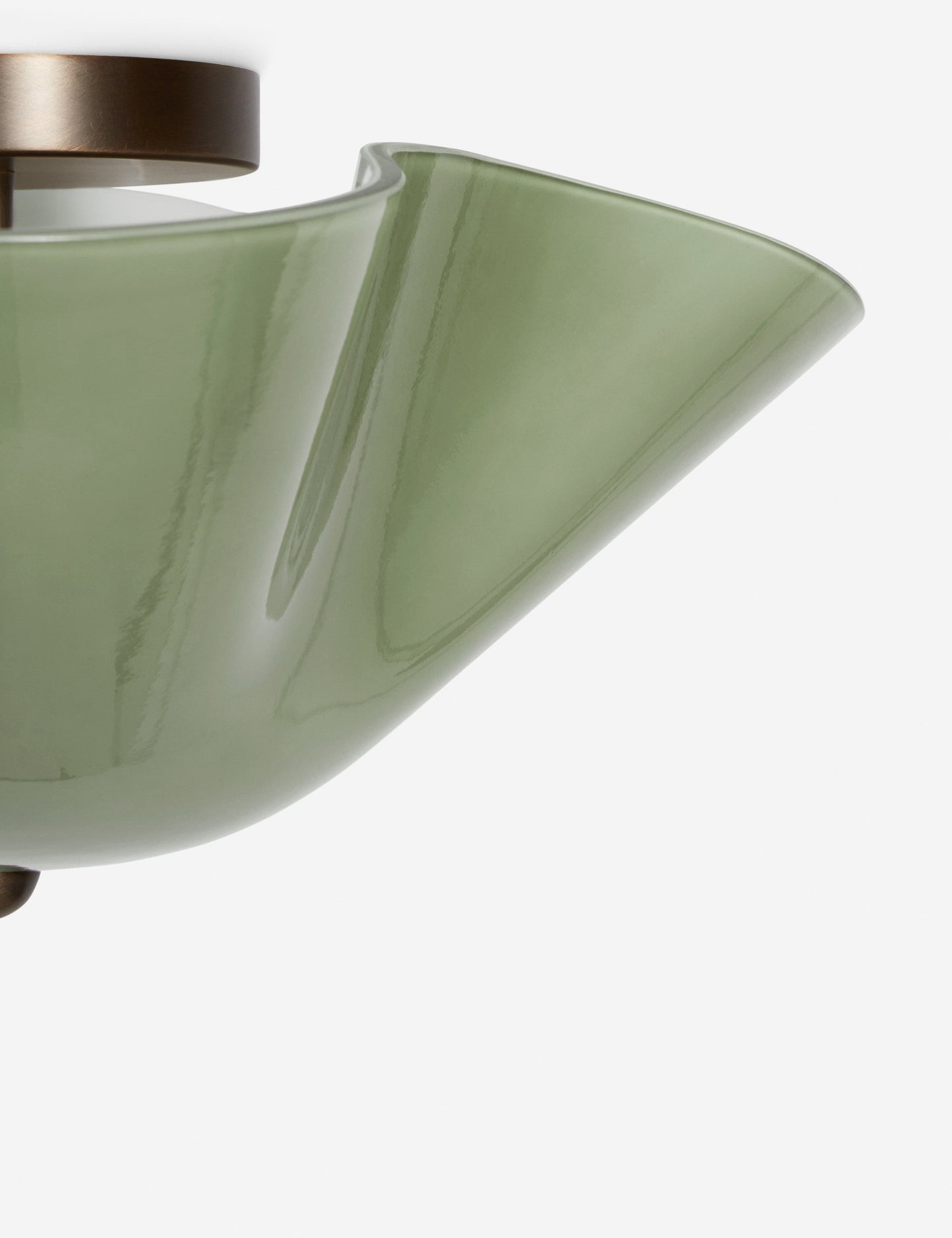 Bellina Warm Glow Sculptural Ceiling Light for Low Ceiling Areas