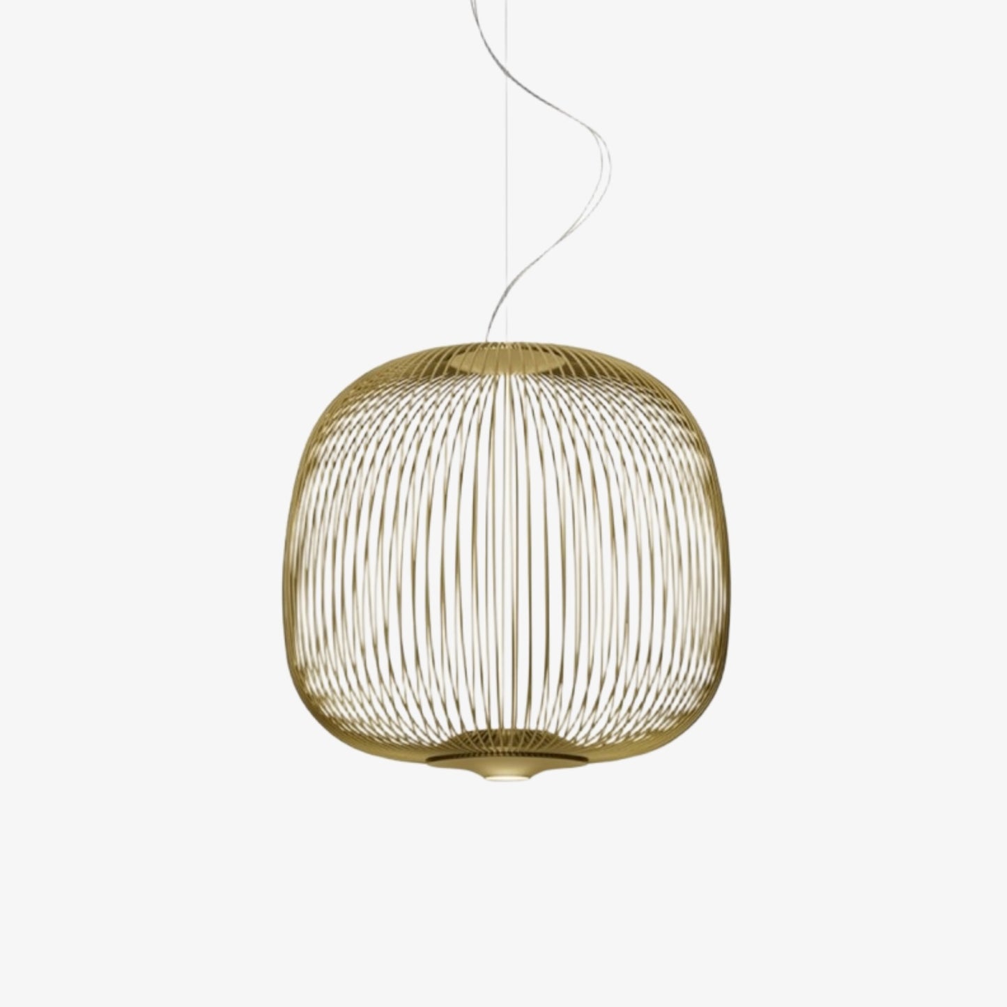 Radiloop Minimalist Suspension Lamp - Metal Lantern-Inspired Design for Dining Room N48