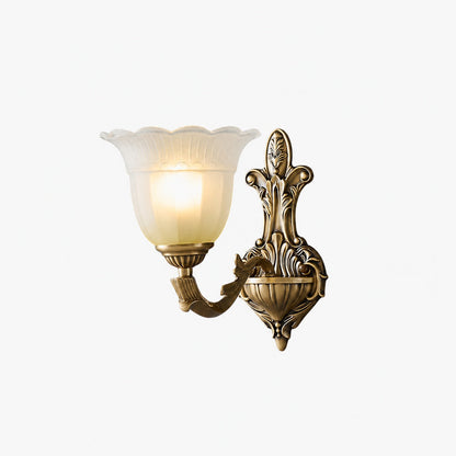 Bloom Flower Brass Sconce