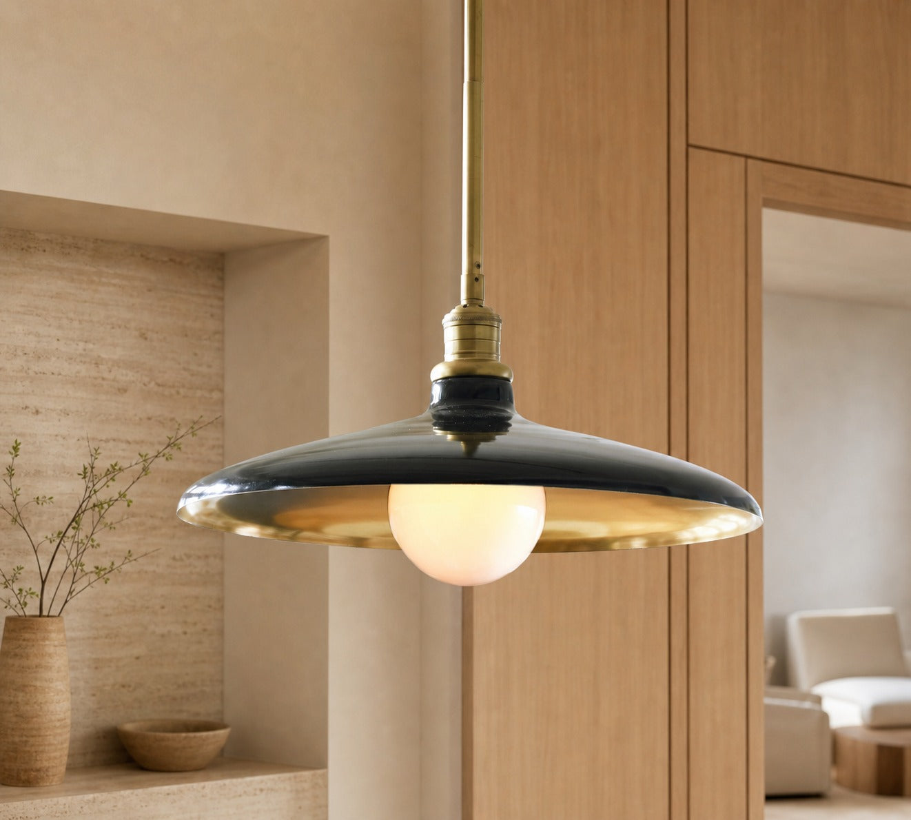 Forvara Pendelleuchte mit Metallmast – Verstellbare Inselbeleuchtung im Landhausstil