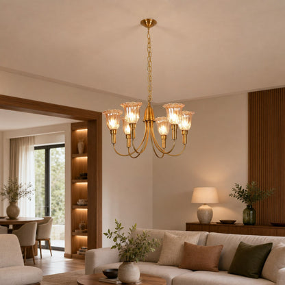 Columbia Brass Chandelier
