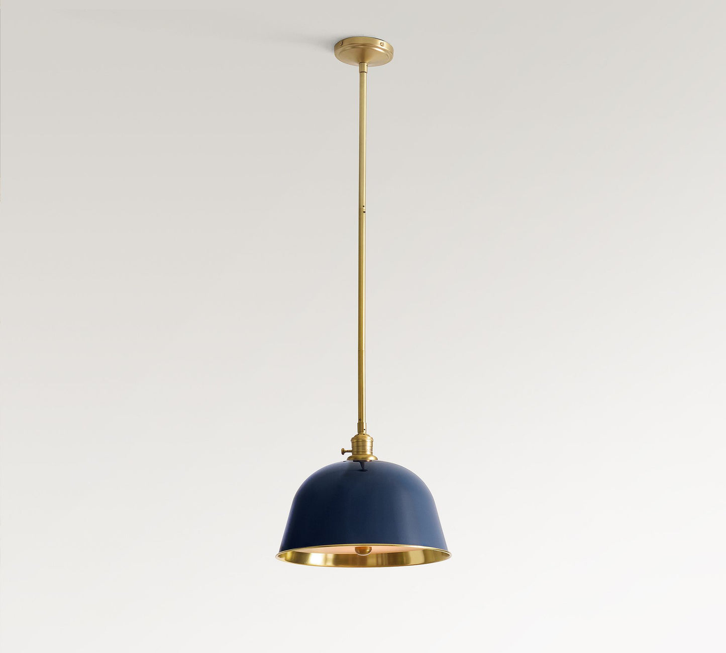 Forvara Metal Pole Pendant Light – Bell Shade for Kitchen Islands