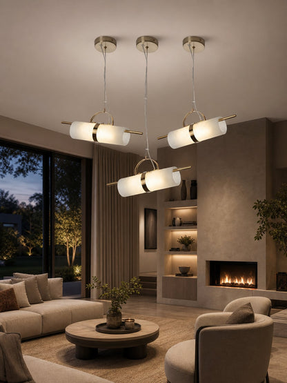 Mini Cylindrical Alabaster Pendant Light