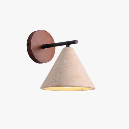 Travira Wall Light Natural Travertine Texture Accent – Modern Wall Light for Hallways and Bathrooms