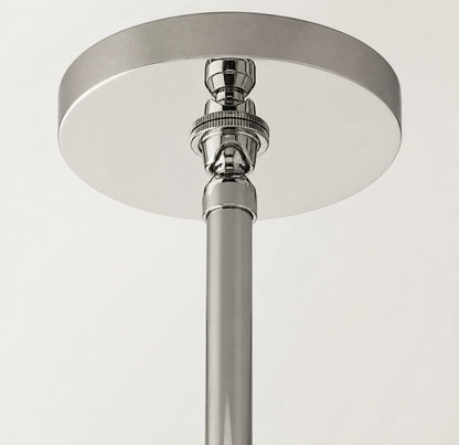 Hand Carved Alabaster Cylinder Pendant Light