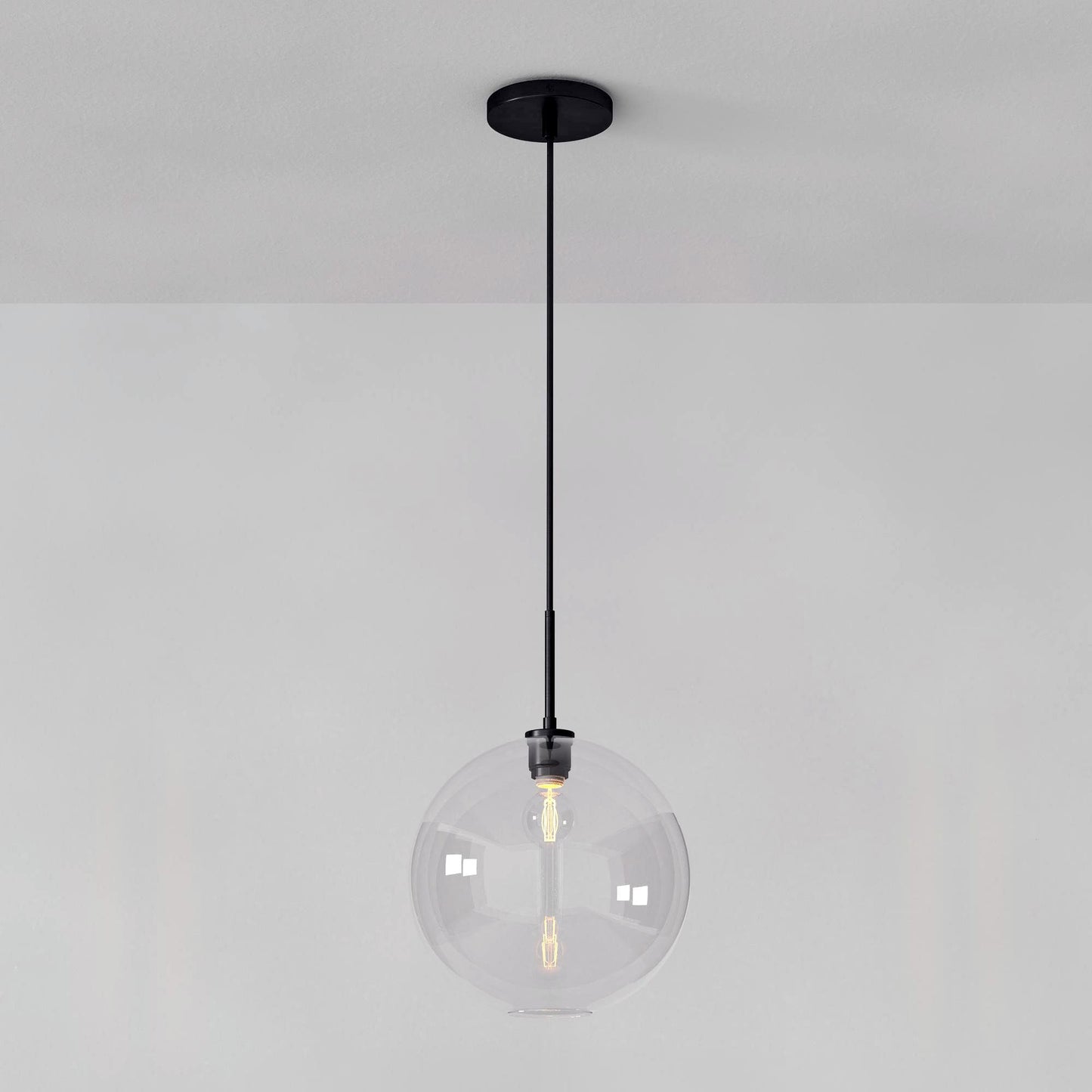 Selvion Sculptural Globe Pendant Light - Modern Glass Pendant Lamp - Sleek Design