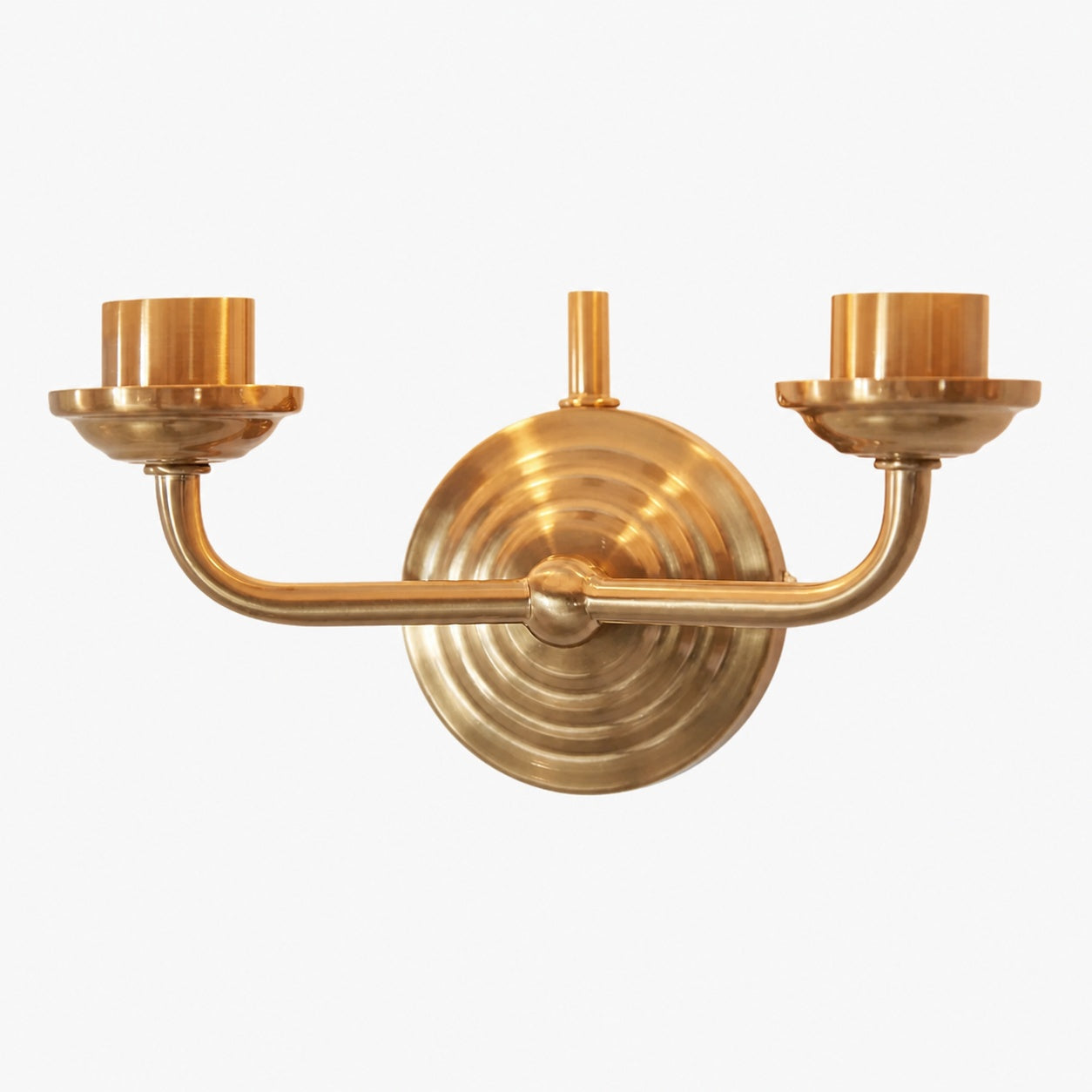 Tela Classic Wall Sconce with Fabric Shade – Elegant Metal Finish Wall Light for Living Room / Bedroom