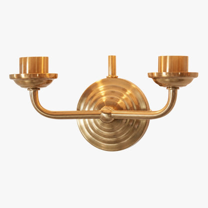 Tela Classic Wall Sconce with Fabric Shade – Elegant Metal Finish Wall Light for Living Room / Bedroom