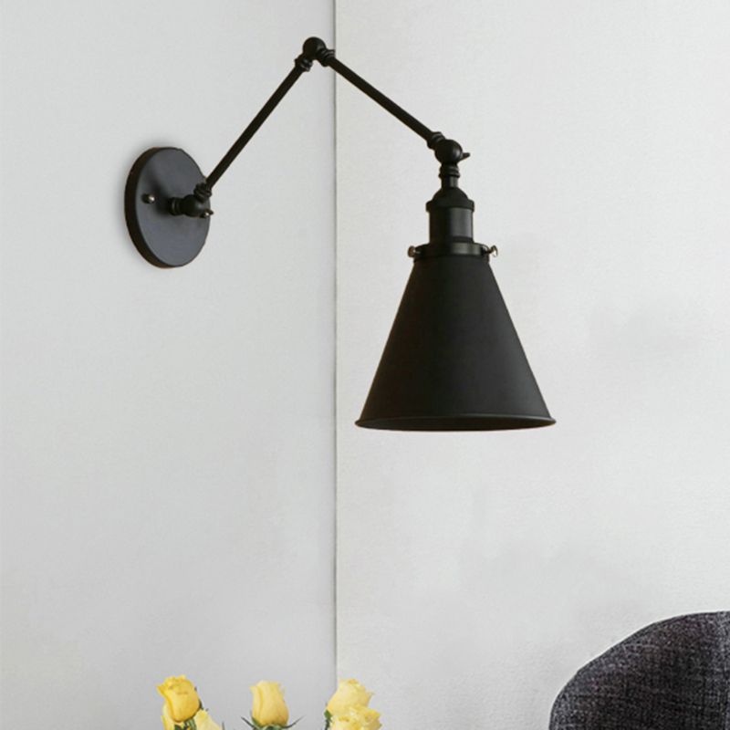 Industrial Vintage Schwenkbare Wandleuchte mit gelenkarm