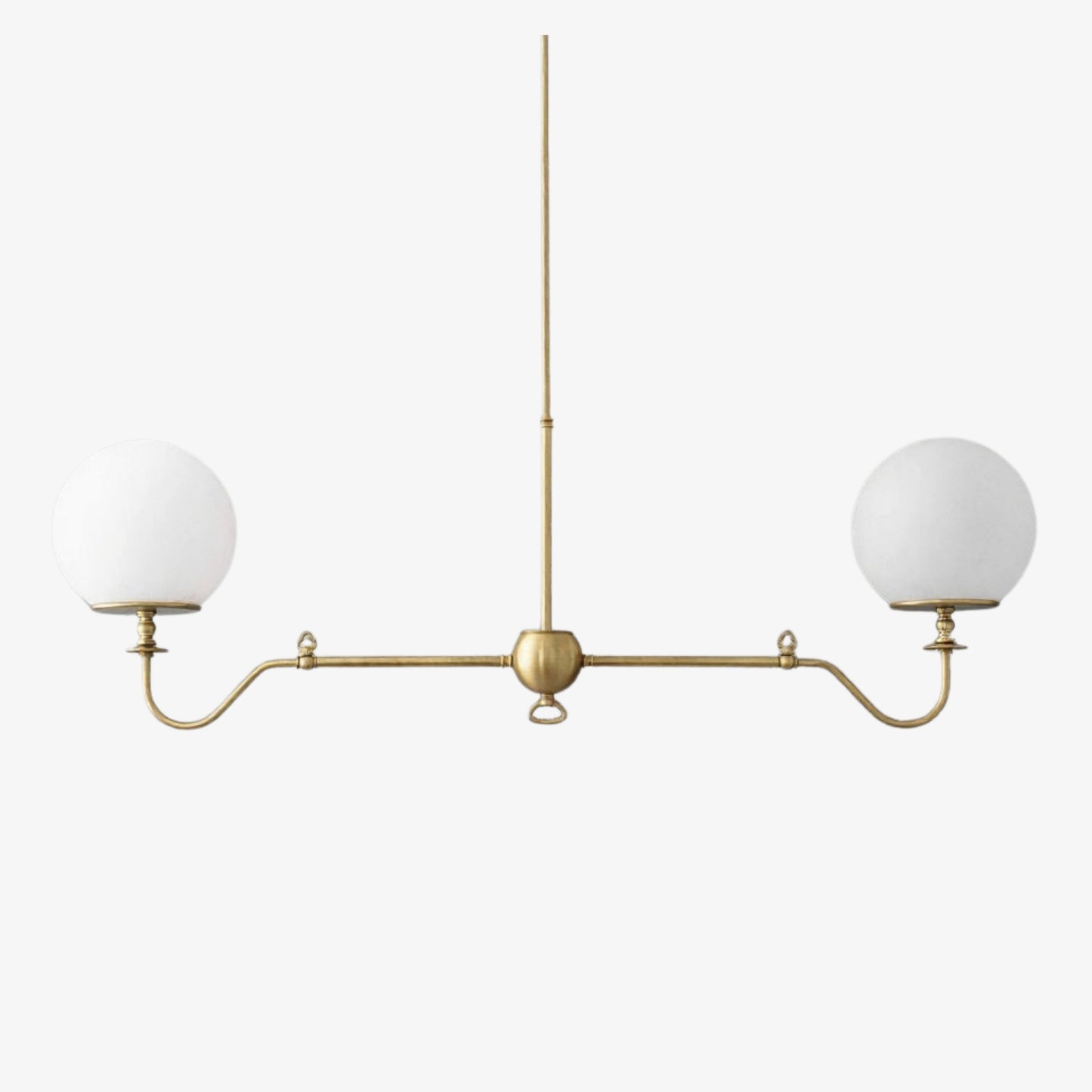 Glorica Glass Brass Chandelier Lighting - Contemporary Glass Multi-Light Hanging Fixture