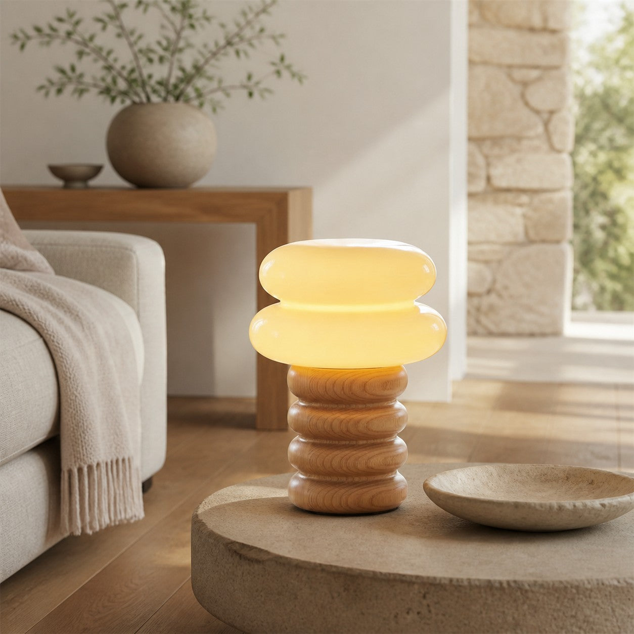 Auralume Modern Accent Table Lamp – Elegant Design Light for Reading Desk or Lounge Area