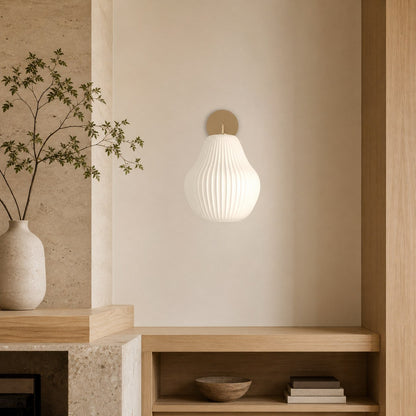 Rivrona Wandleuchte aus geripptem Glas – elegante, moderne Beleuchtung für Flur und Schlafzimmer