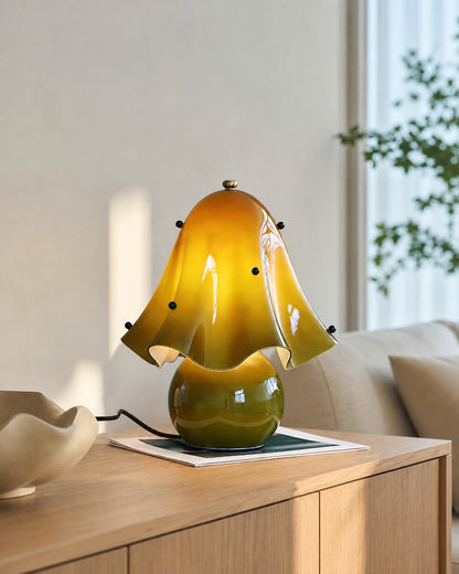Bellina Decorative Table Lamp - Sculptural Bell Flower Shape