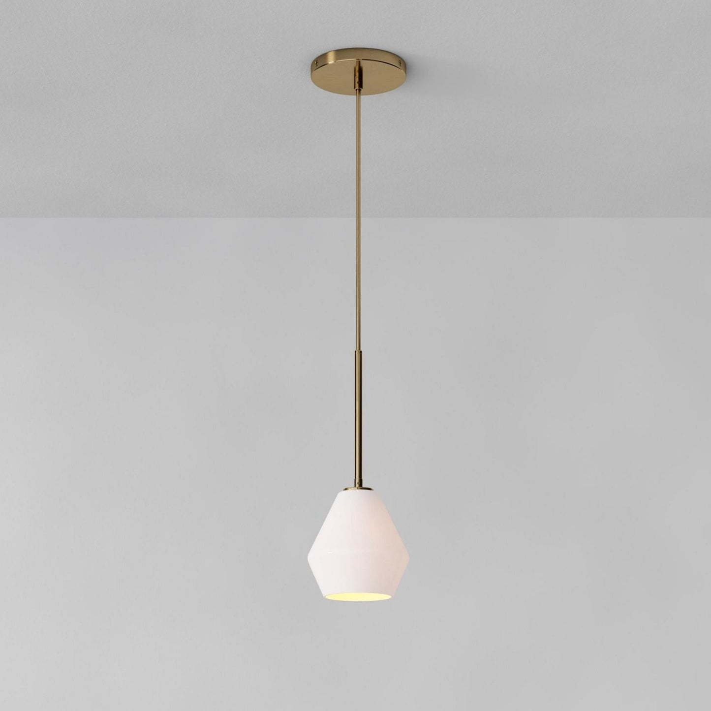 Merin Transparent Glass Sculpture Geometric Chandelier