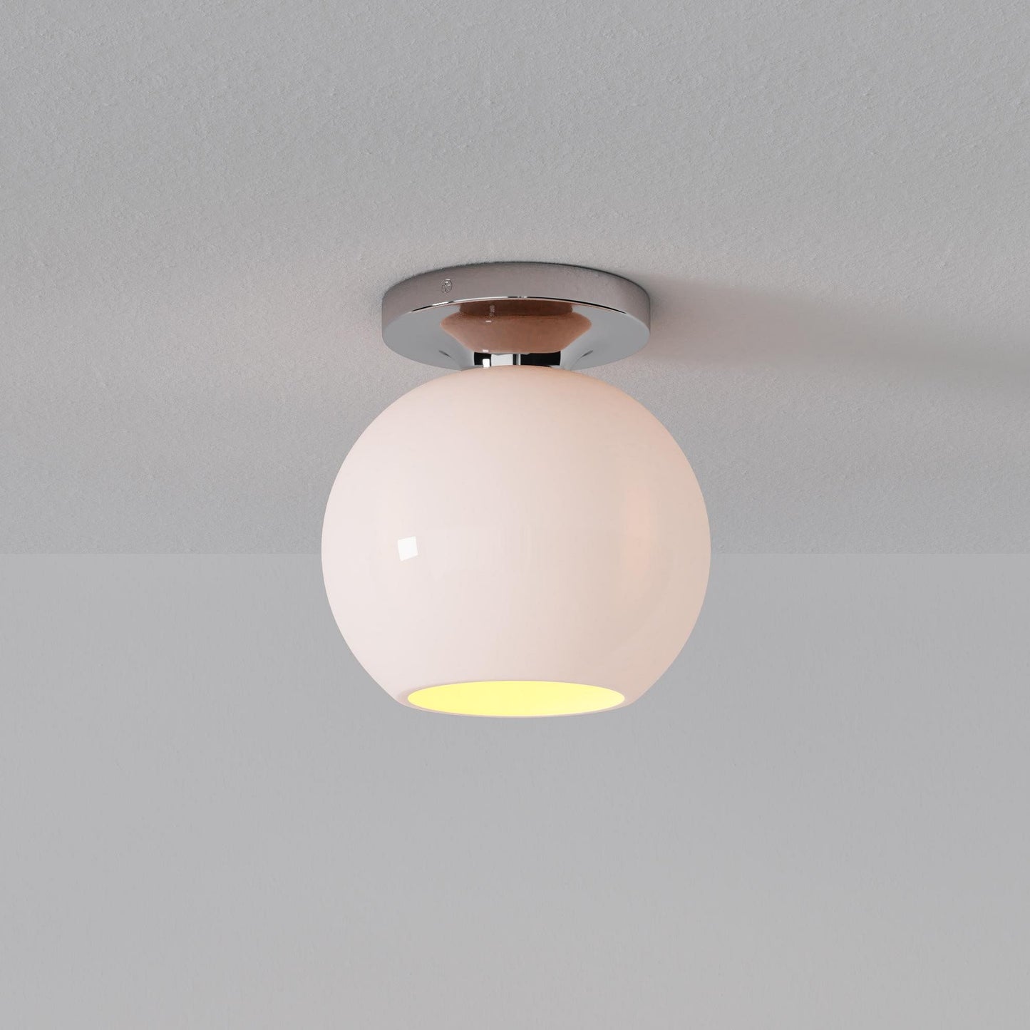 Selvion Modern Globe Pendant Light - Damp-Rated Bathroom Lighting - Luxe Glass Shade