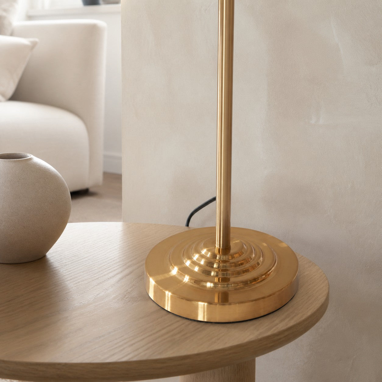 Tela Tischleuchte mit 1 oder 3 Leuchten – Modernes Leinen- und Metalldesign für Nachttisch oder Wohnzimmer