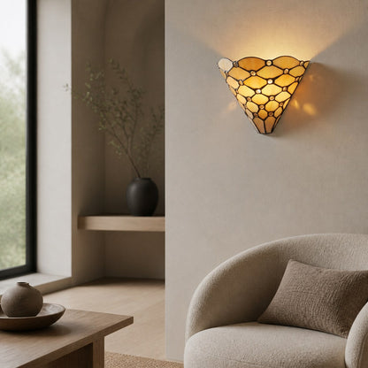 TF Pearl Elegante Glaswandleuchte – Wandleuchte für Wohnzimmer, Schlafzimmer oder Flur