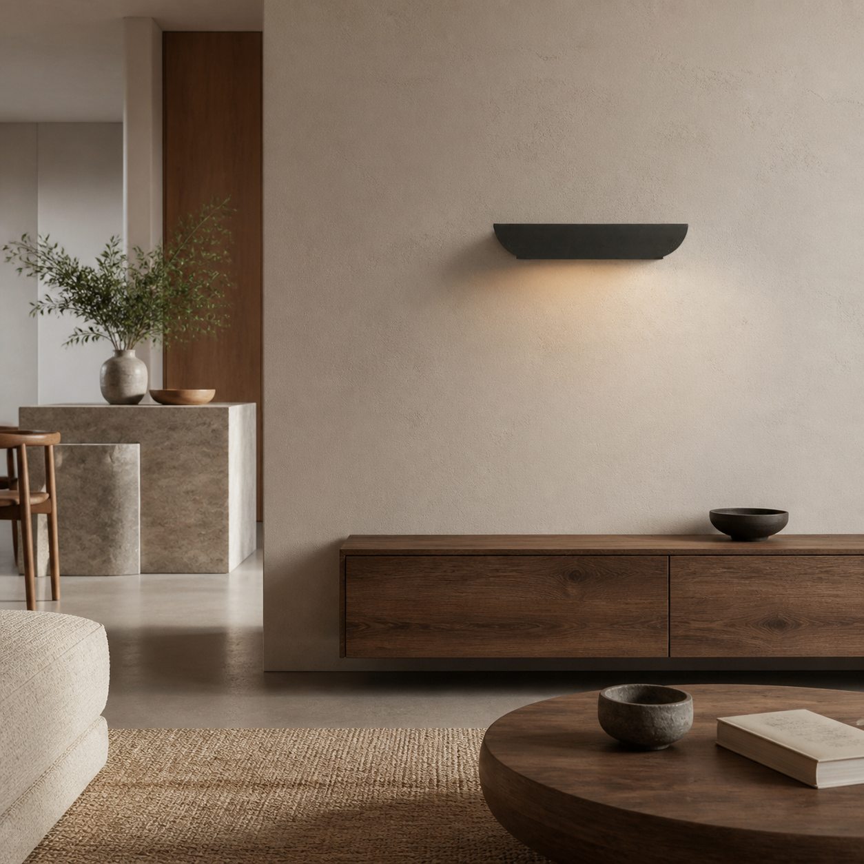Hidra Modern Metal Wall Sconce – Minimalist Down-Light Sconce for Modern Homes