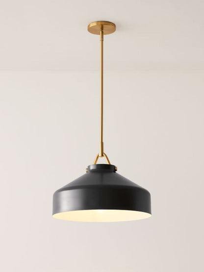 Skandinavisch Metallstange Glockenform Pendelleuchte