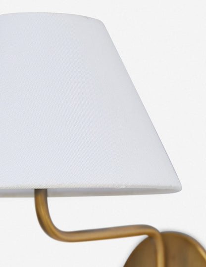 Kulo Fabric Wall Light – Modern Double Arm Linen Wall Sconce for Living Room