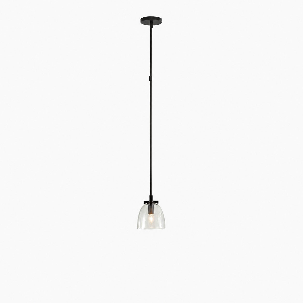 Auria Pendelleuchte aus Metall und Messing – Vintage-Finish mit Glasschirm