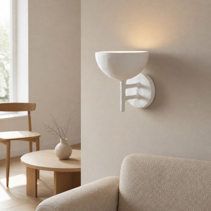 Plara Dekorative Wandleuchte – Wandleuchte aus verputztem Metall im klaren, modernen Stil für Badezimmer-Waschtische und Akzentwände