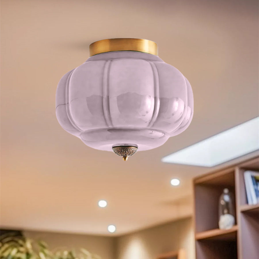 Eloise Deckenleuchte Milchglas - Unterputzmontage Deckenlampe Vintage