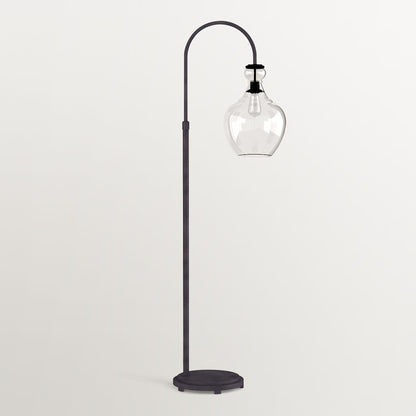 Lawson Recycled Glass Floor Lamp - Unique Brass Finish Aluminum Lighting