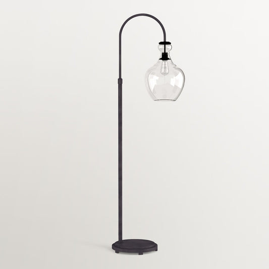 Lawson Recycled Glass Floor Lamp - Unique Brass Finish Aluminum Lighting