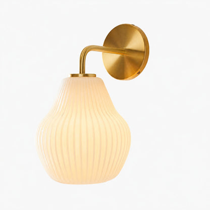 Rivrona Wandleuchte aus geripptem Glas – elegante, moderne Beleuchtung für Flur und Schlafzimmer